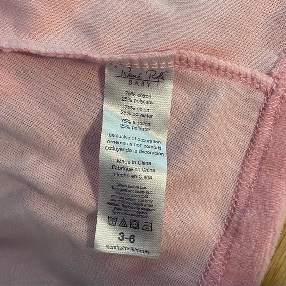 NWT Rene Rofe Pink & White Hedgehog Hooded Jacket Set 3-6 Months - Picture 16 of 16
